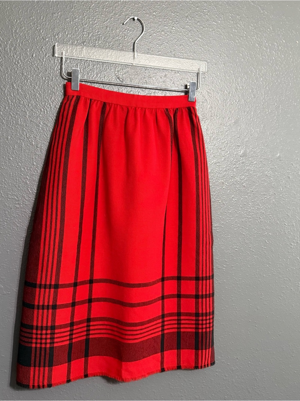 Madawaska Weavers Vintage 1970's Wool Midi Skirt Size 6